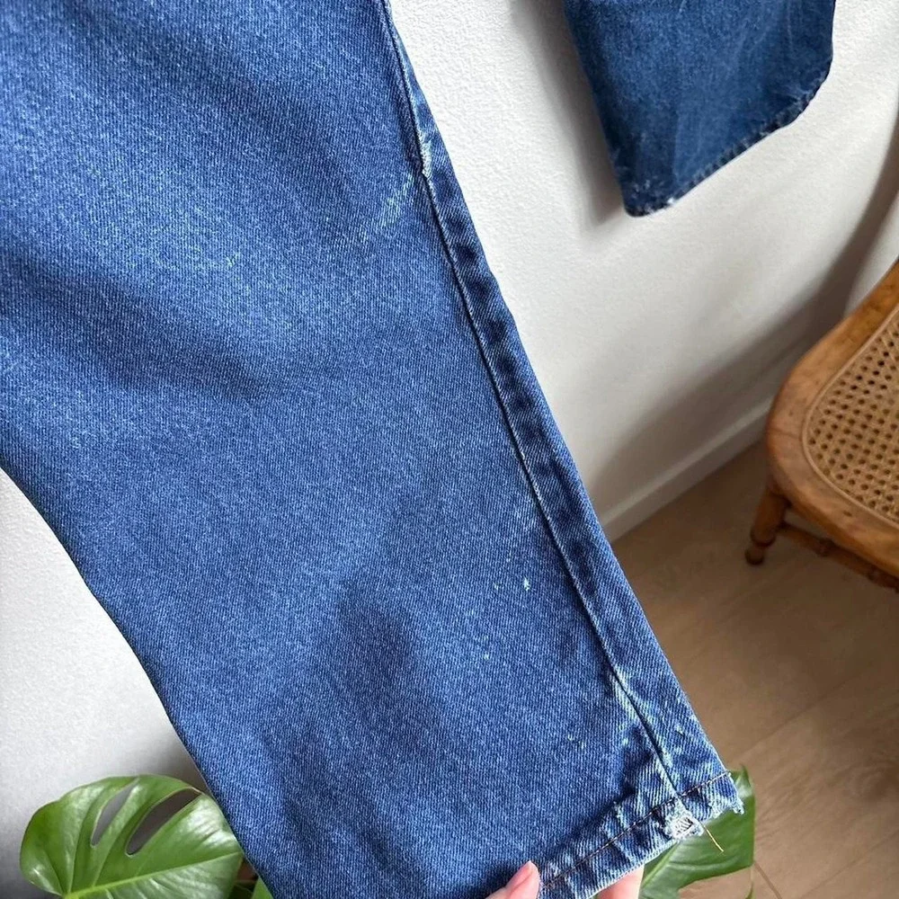 Rustler Wrangler Denim Straight Leg Jeans Dark Wash 36x29